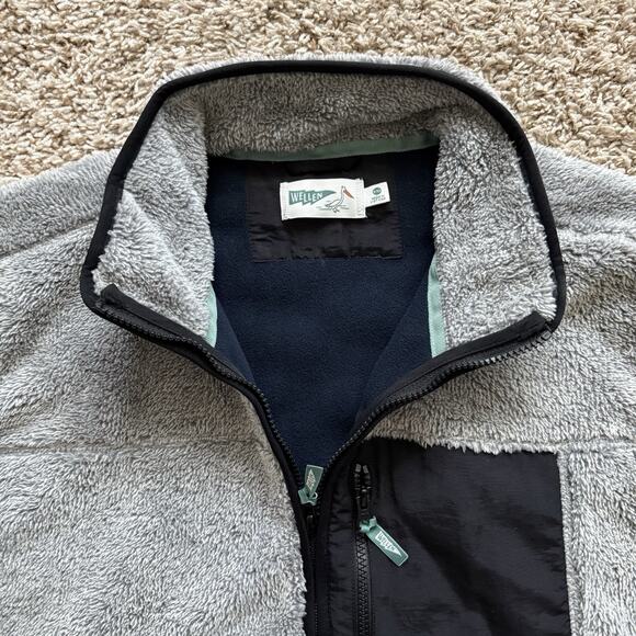 Wellen Windsurf Fleece Vest Jacket Speckle Grey Deep Pile Men’s Size XXL - Picture 3 of 10